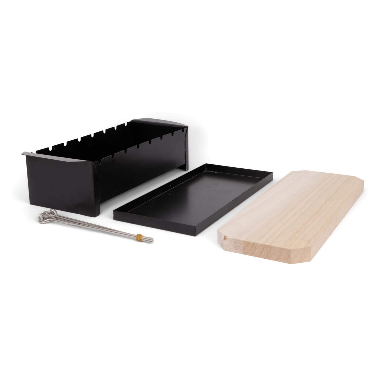 Senza grill barbecue met serveerplank en spiezen