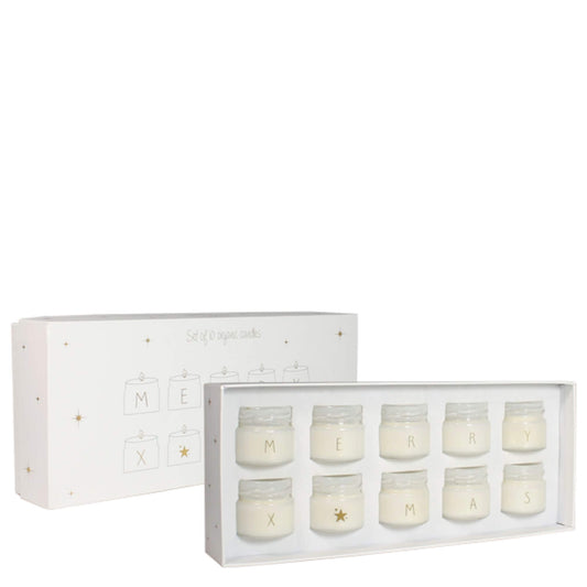 Merry Christmas Sojakaarsen - cadeaubox met 10 kaarsen