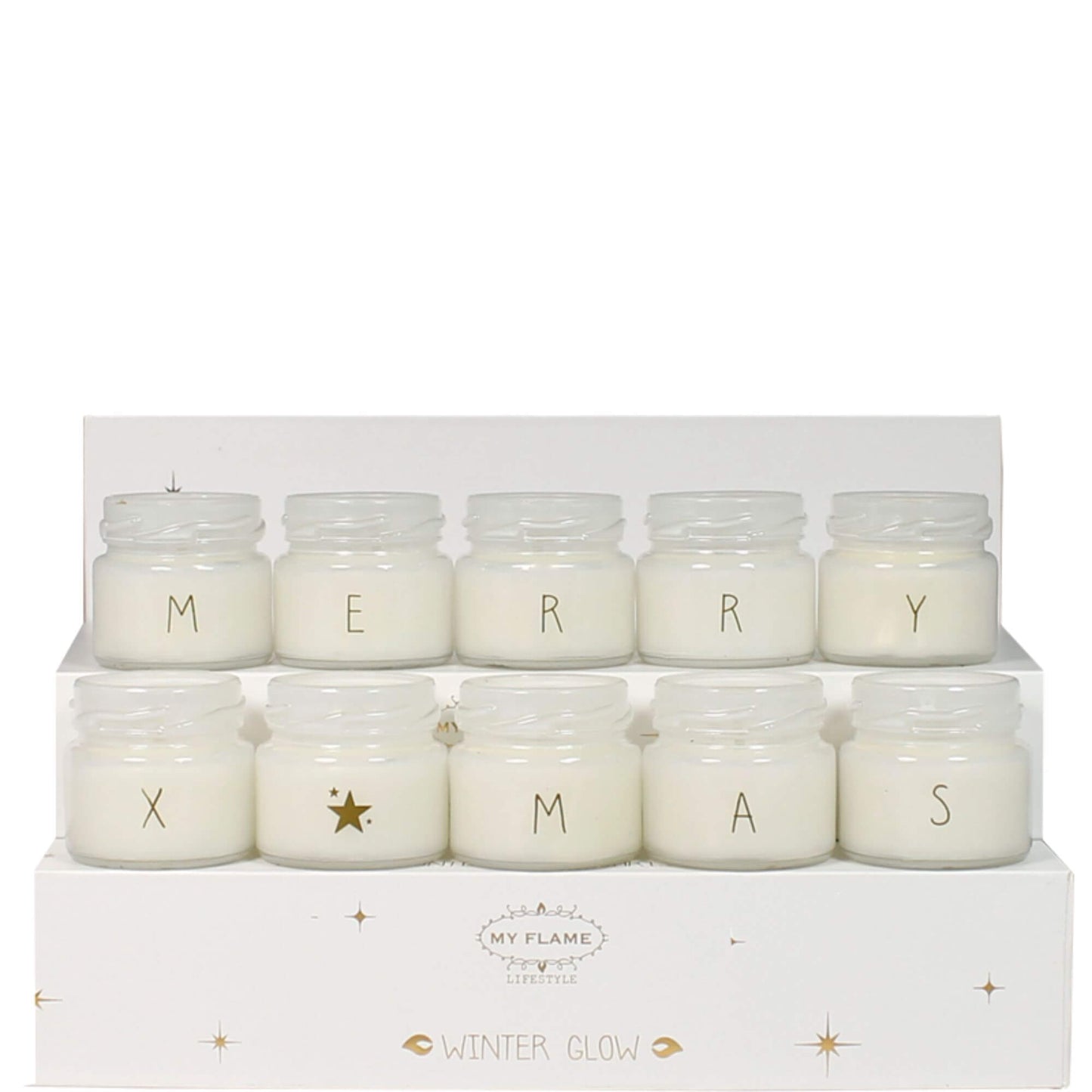 Merry Christmas Sojakaarsen - cadeaubox met 10 kaarsen