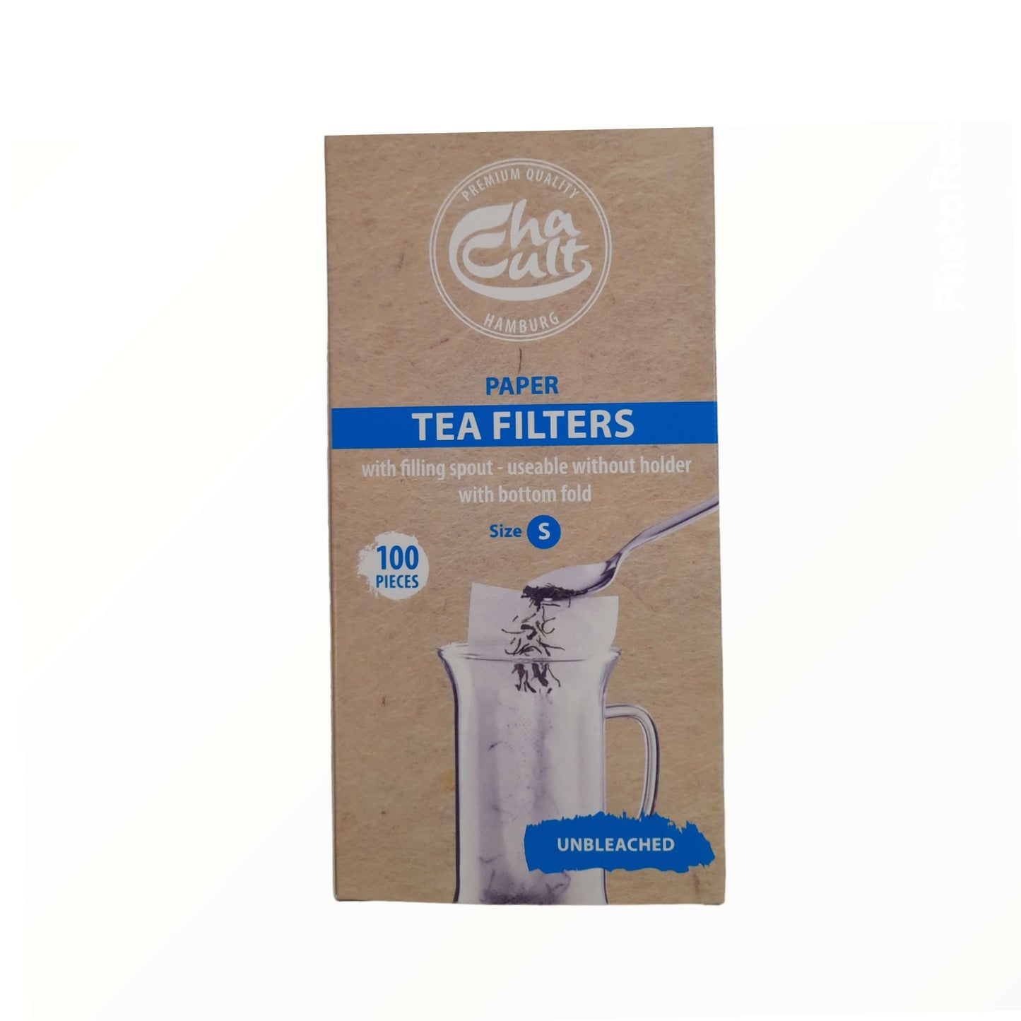 100 Ongebleekte theefilters voor een kop thee