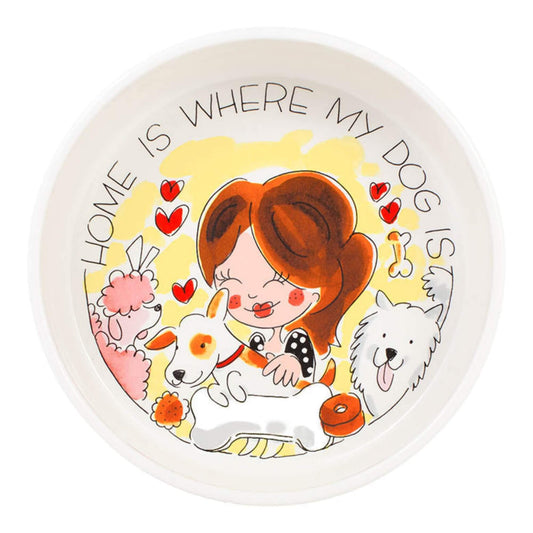 Blond Amsterdam Honden Voerbak Groot Home is where my dog is