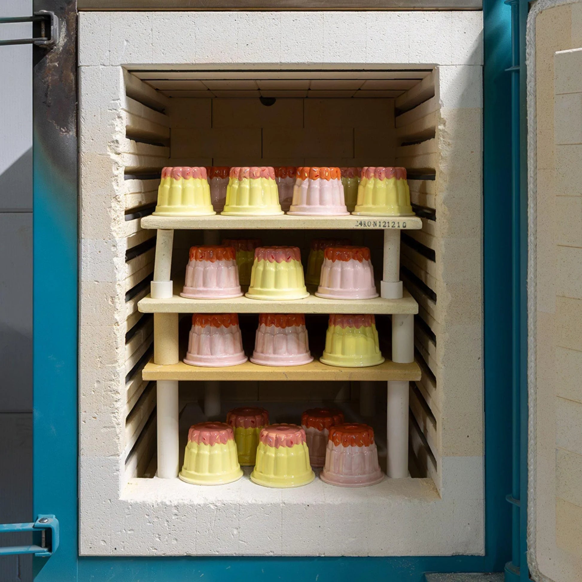 Kandelaar Blond Birthday Roze Pudding