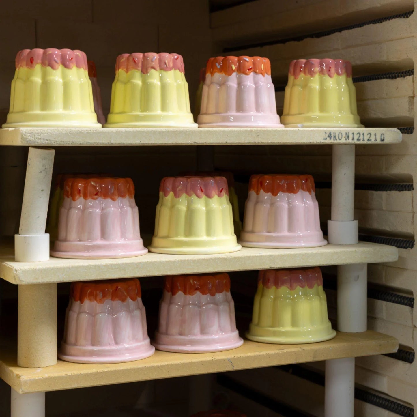 Kandelaar Blond Birthday Geel Pudding