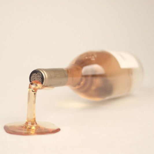 Wijnfleshouder Fall in Wine Rosé van voren