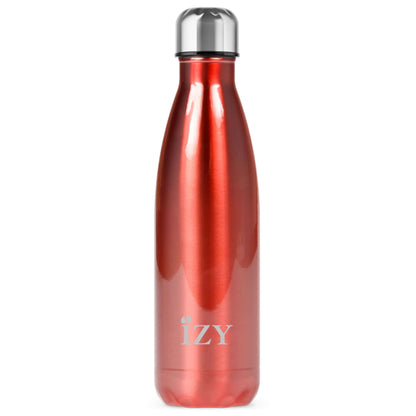Izy Bottles Chroom Rood thermosfles