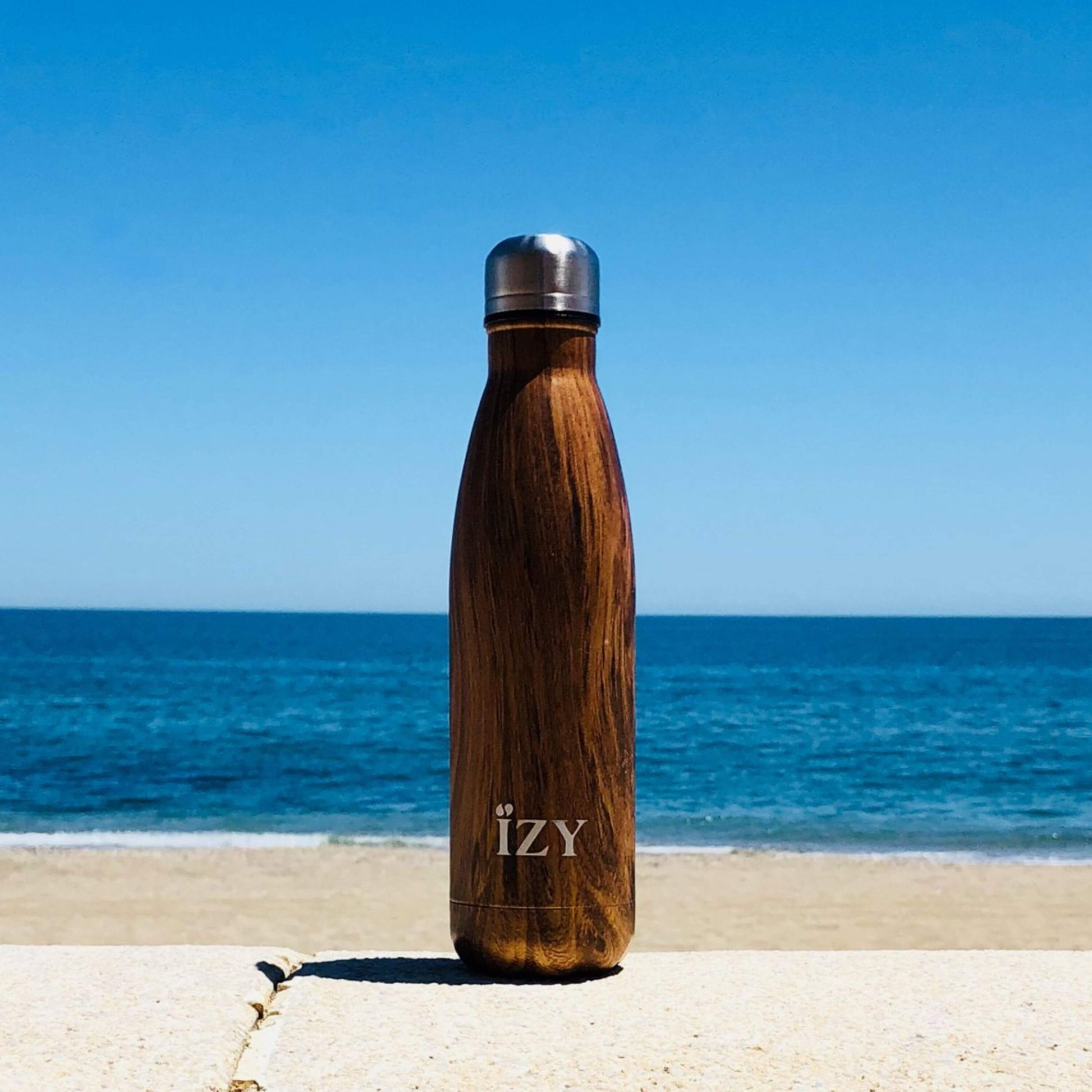Izy Bottles Thermosfles Design Bruin 500 ml